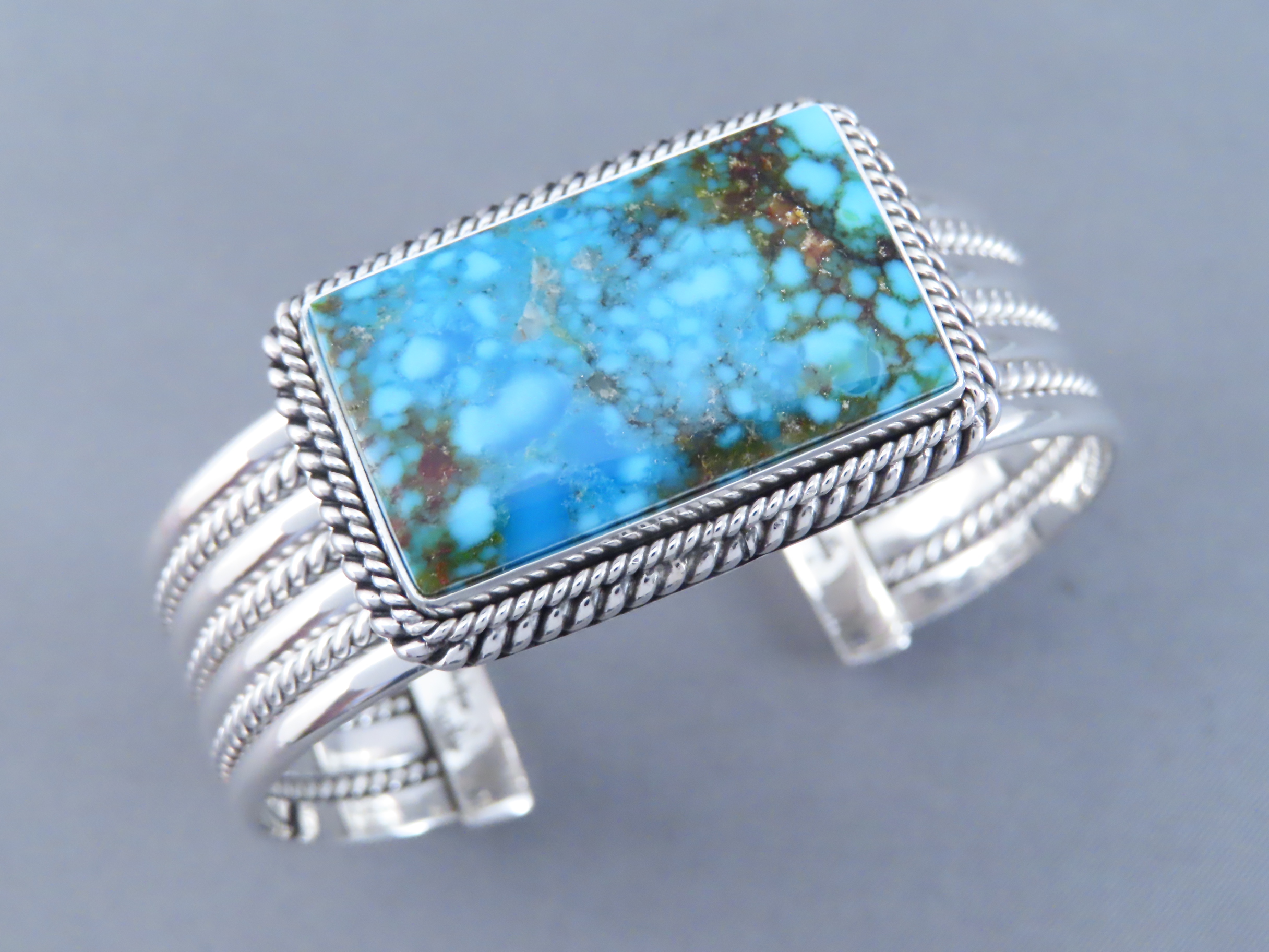 Kingman Turquoise Bracelet by Artie Yellowhorse