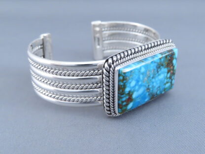 Kingman Turquoise Bracelet by Artie Yellowhorse