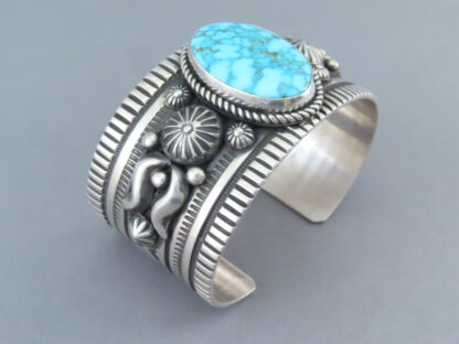 Albert Jake Kingman Turquoise Sterling Silver Bracelet