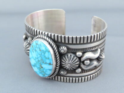Albert Jake Kingman Turquoise Sterling Silver Bracelet