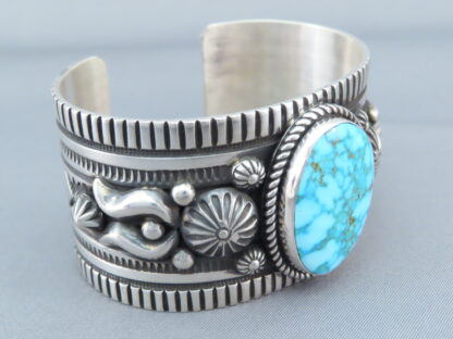Albert Jake Kingman Turquoise Sterling Silver Bracelet