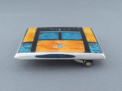 Jimmy Poyer Multi-Color Inlay Belt Buckle
