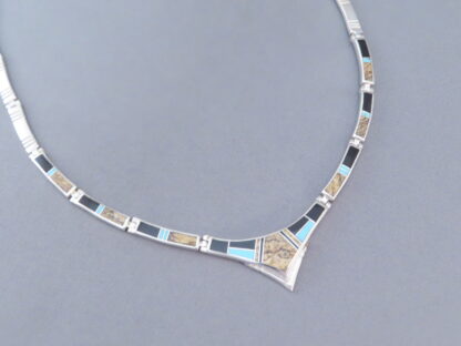 Multi-Stone with Turquoise Inlay Necklace