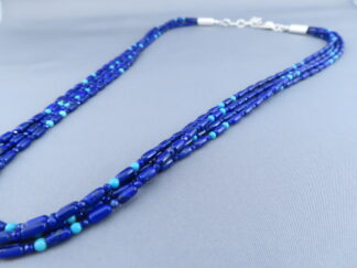 Desiree Yellowhorse 4-Strand Lapis Necklace (Longer)