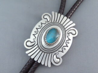 Bolo Tie with Bisbee Turquoise – Leonard Gene