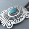 Bolo Tie with Bisbee Turquoise – Leonard Gene