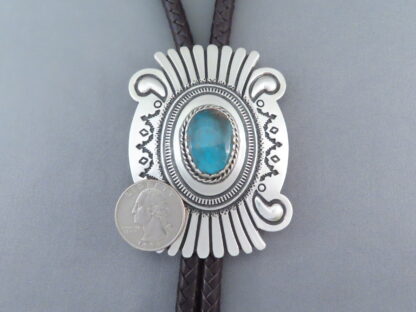 Bolo Tie with Bisbee Turquoise – Leonard Gene