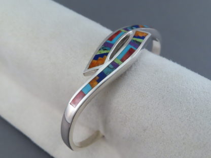Multi-Color Fine Inlay Cuff Bracelet