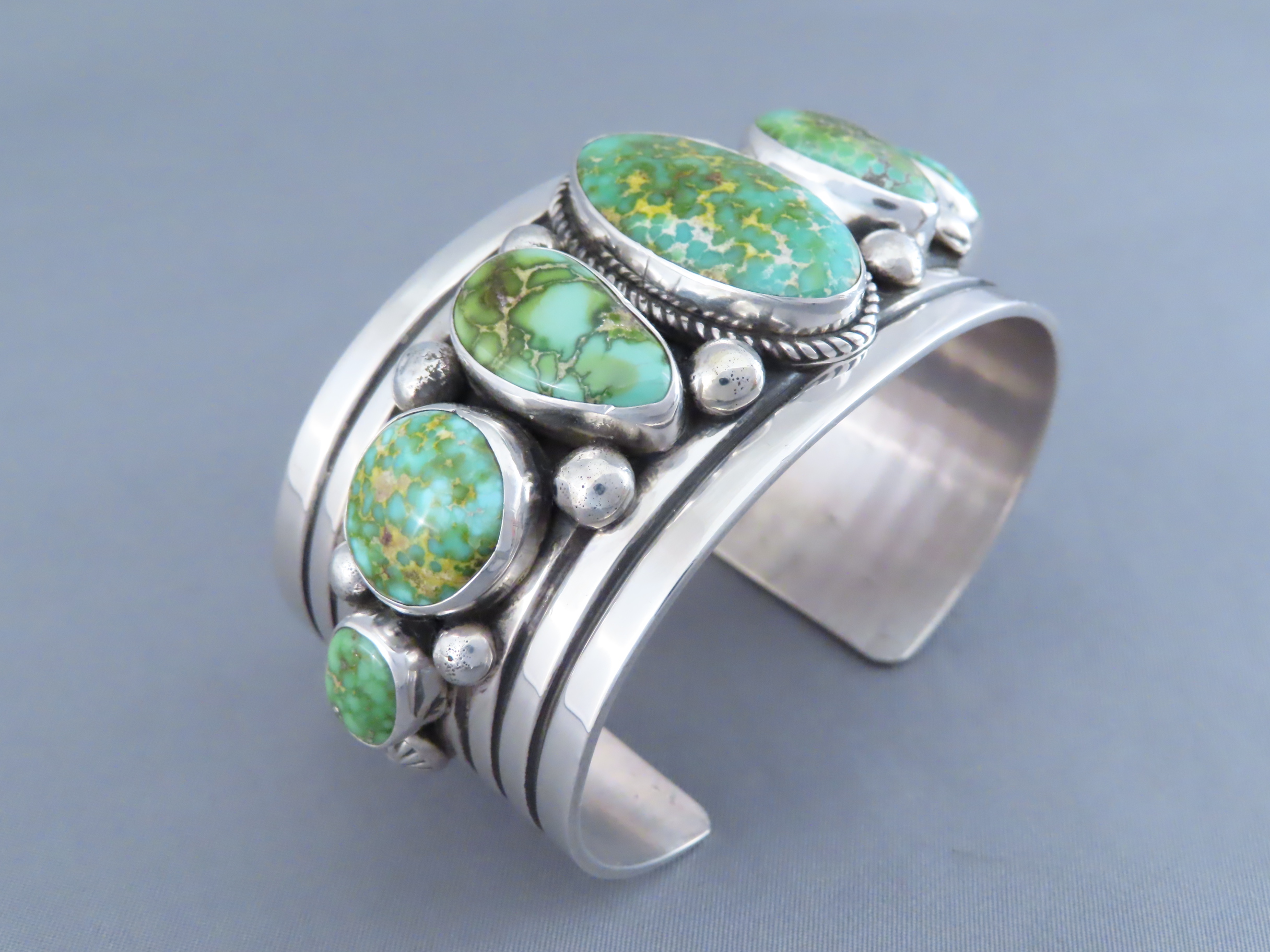 Seven-Stone Turquoise Bracelet by Albert Jake