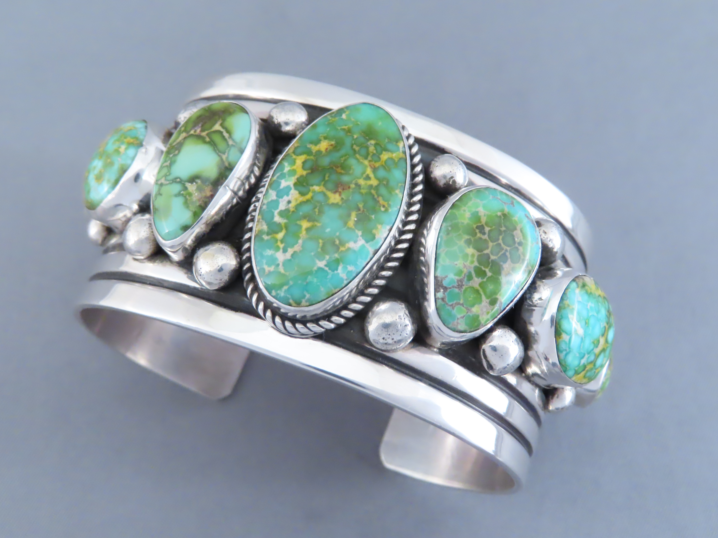Seven-Stone Turquoise Bracelet by Albert Jake