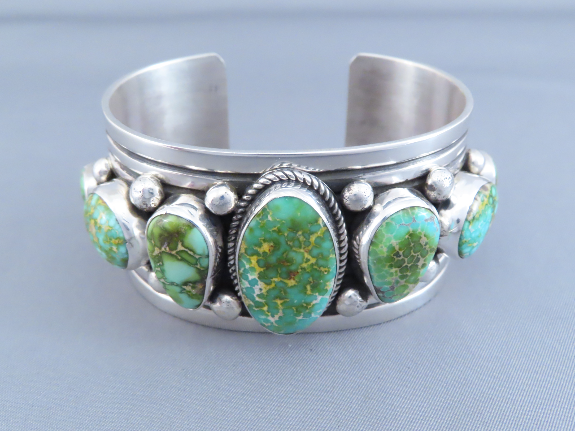 Seven-Stone Turquoise Bracelet by Albert Jake