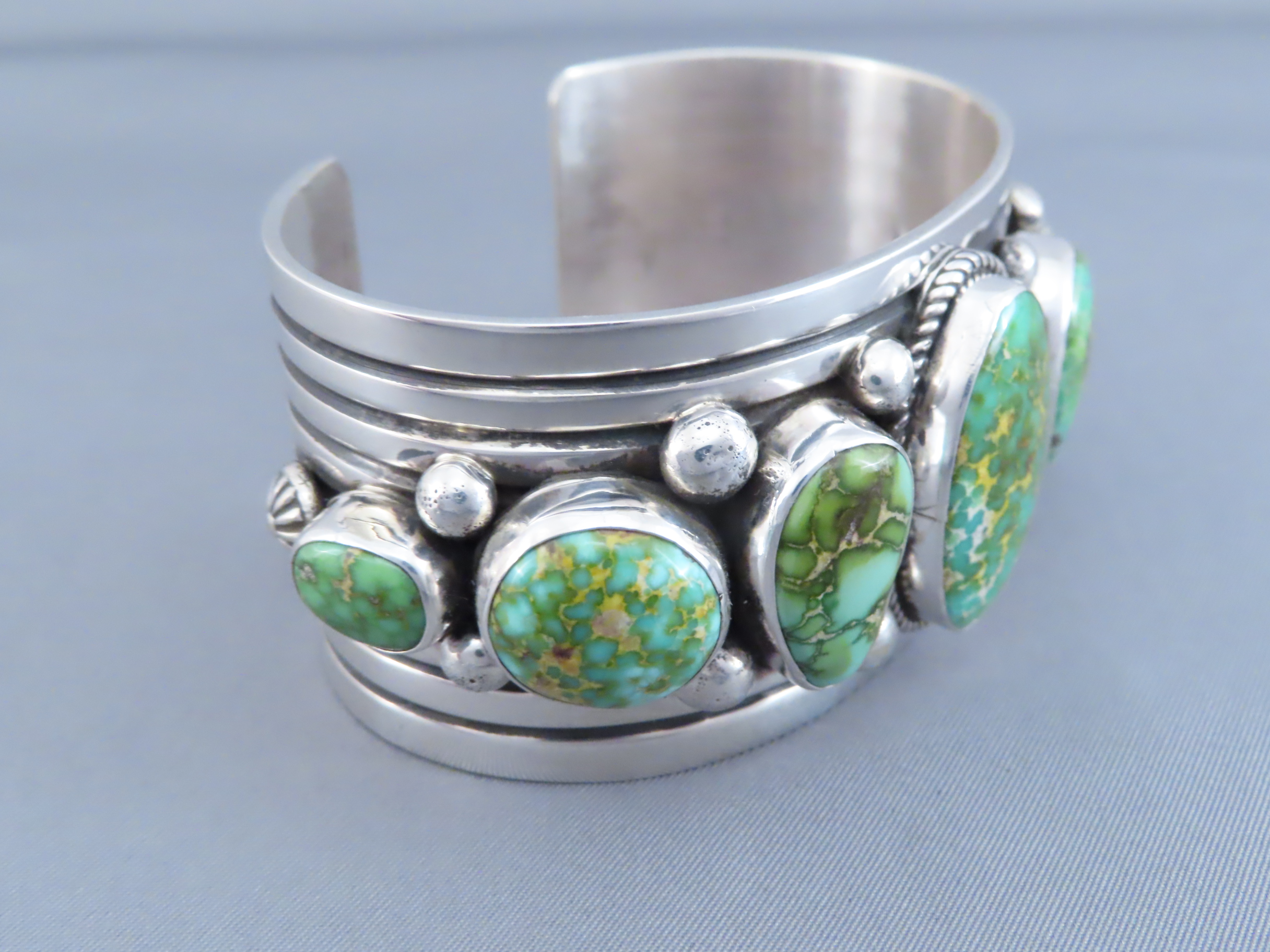 Seven-Stone Turquoise Bracelet by Albert Jake
