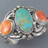 Turquoise & Spiny Oyster Shell Cuff Bracelet