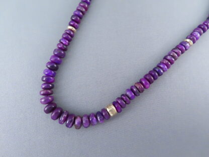 Sugilite & 14kt Gold Necklace