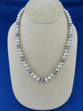 Bryan Joe Sterling Silver Bead Necklace (18")