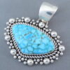 Artie Yellowhorse Kingman Turquoise Pendant