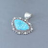 Artie Yellowhorse Kingman Turquoise Pendant