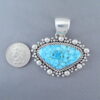 Artie Yellowhorse Kingman Turquoise Pendant