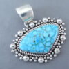 Artie Yellowhorse Kingman Turquoise Pendant