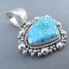 Artie Yellowhorse Kingman Turquoise Pendant