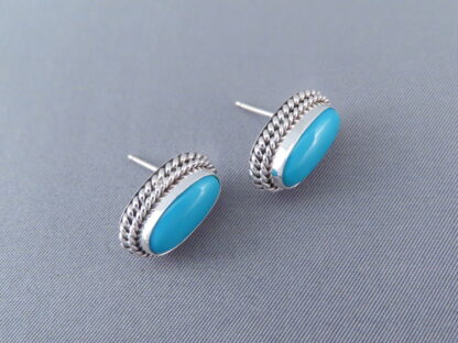 Sleeping Beauty Turquoise Earrings