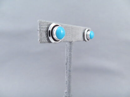 Sleeping Beauty Turquoise Sterling Silver Earrings