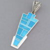 Impressive Turquoise Inlay Pendant