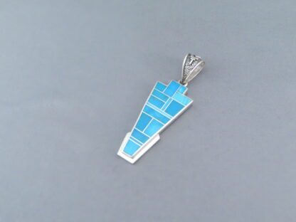 Impressive Turquoise Inlay Pendant