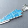 Impressive Turquoise Inlay Pendant