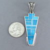 Impressive Turquoise Inlay Pendant