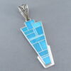 Impressive Turquoise Inlay Pendant