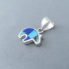 Turquoise & Lapis Inlay Bear Pendant (small)