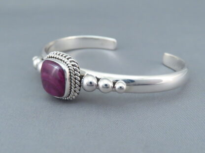 Purple Spiny Oyster Shell Cuff Bracelet