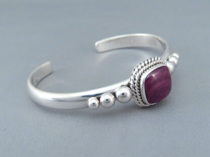 Purple Spiny Oyster Shell Cuff Bracelet