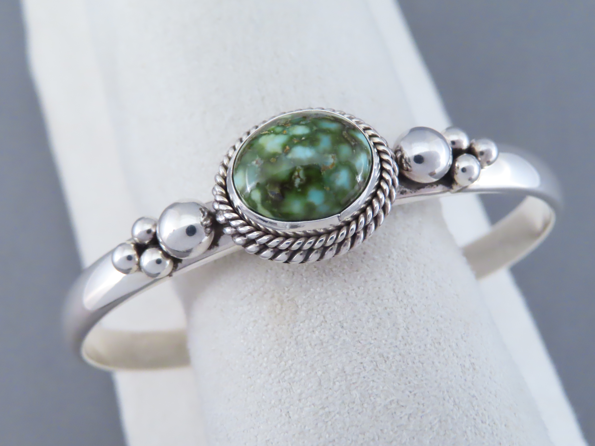 Narrow Sonoran Gold Turquoise Bracelet by Artie Yellowhorse