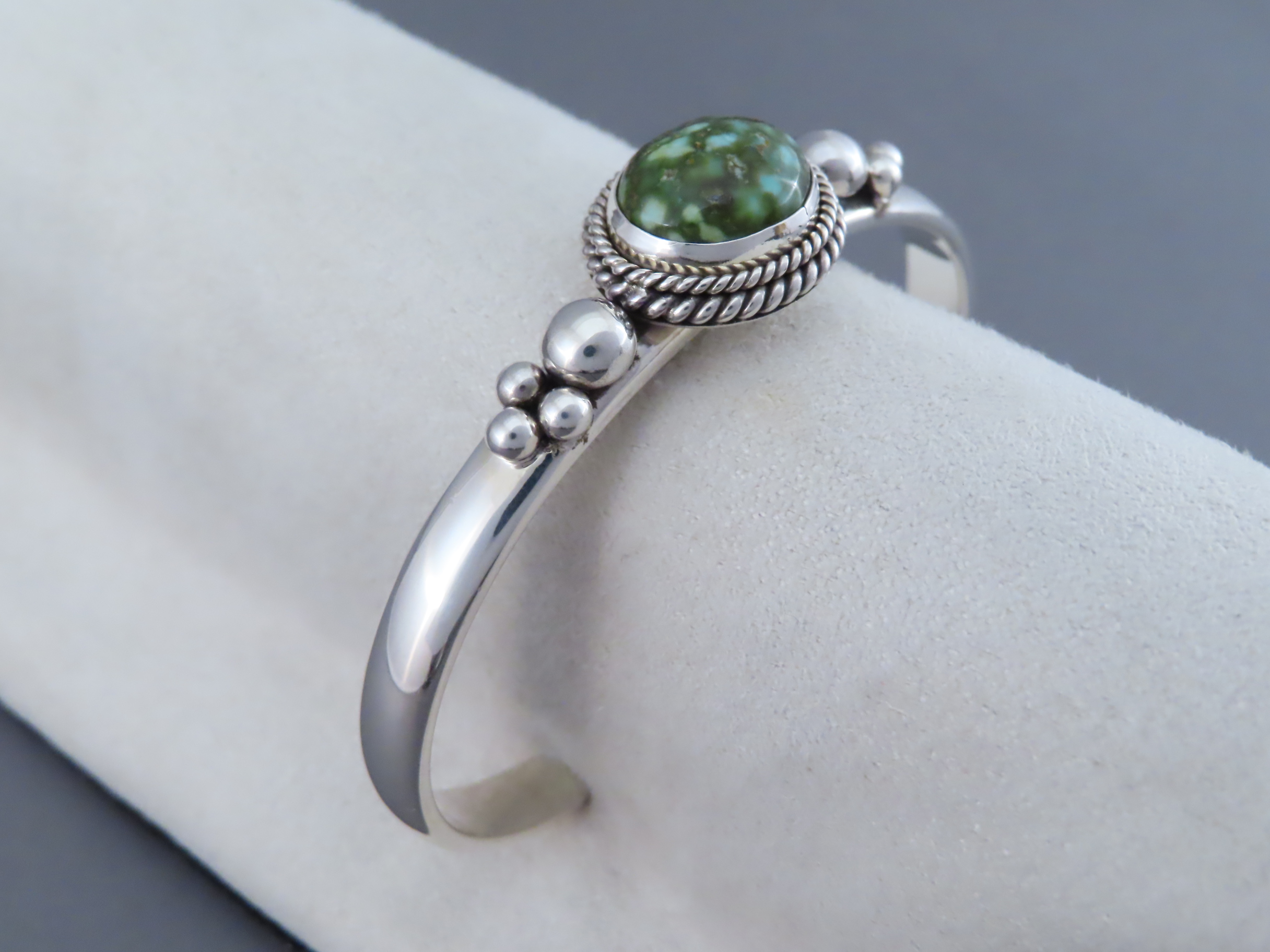 Narrow Sonoran Gold Turquoise Bracelet by Artie Yellowhorse