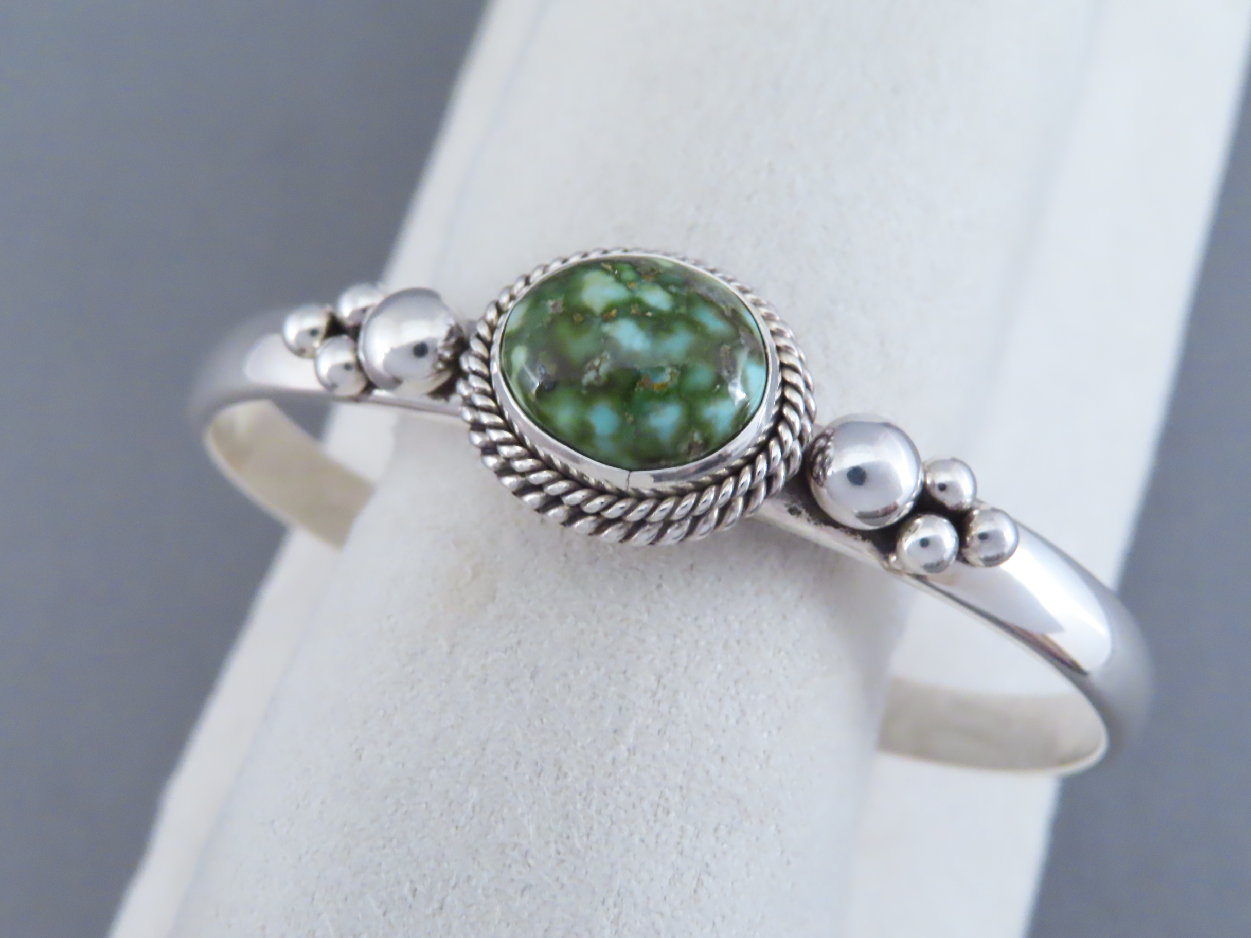 Narrow Sonoran Gold Turquoise Bracelet by Artie Yellowhorse