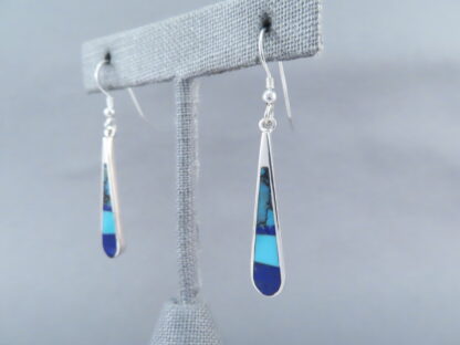 Turquoise & Lapis Inlay Earrings