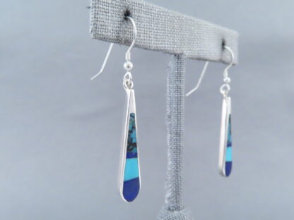 Turquoise & Lapis Inlay Earrings
