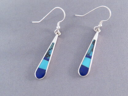 Turquoise & Lapis Inlay Earrings