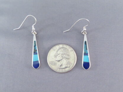 Turquoise & Lapis Inlay Earrings