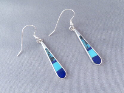 Turquoise & Lapis Inlay Earrings