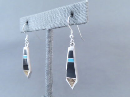 Multi-Stone Inlay Earrings featuring Turquoise