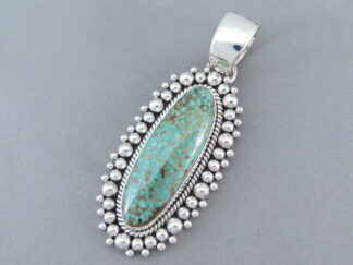 Artie Yellowhorse Kingman Turquoise Pendant