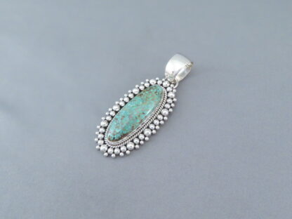 Artie Yellowhorse Kingman Turquoise Pendant