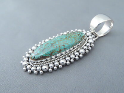 Artie Yellowhorse Kingman Turquoise Pendant
