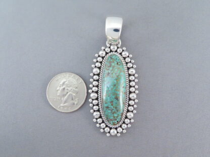 Artie Yellowhorse Kingman Turquoise Pendant