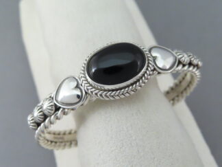 Black Onyx Cuff Bracelet by Artie Yellowhorse