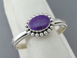 Sugilite & Sterling Silver Cuff Bracelet by Artie Yellowhorse