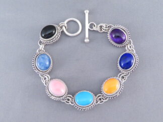 Multi-Stone Link Bracelet by Artie Yellowhorse